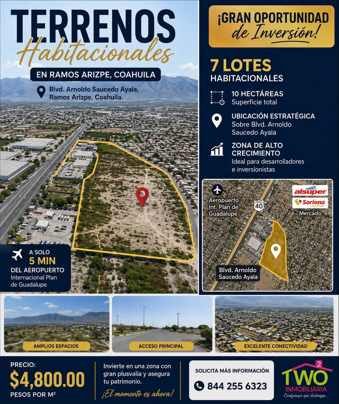 Terrenos de inversión habitacional en Ramos Arizpe, Coahuila — fotografía 2